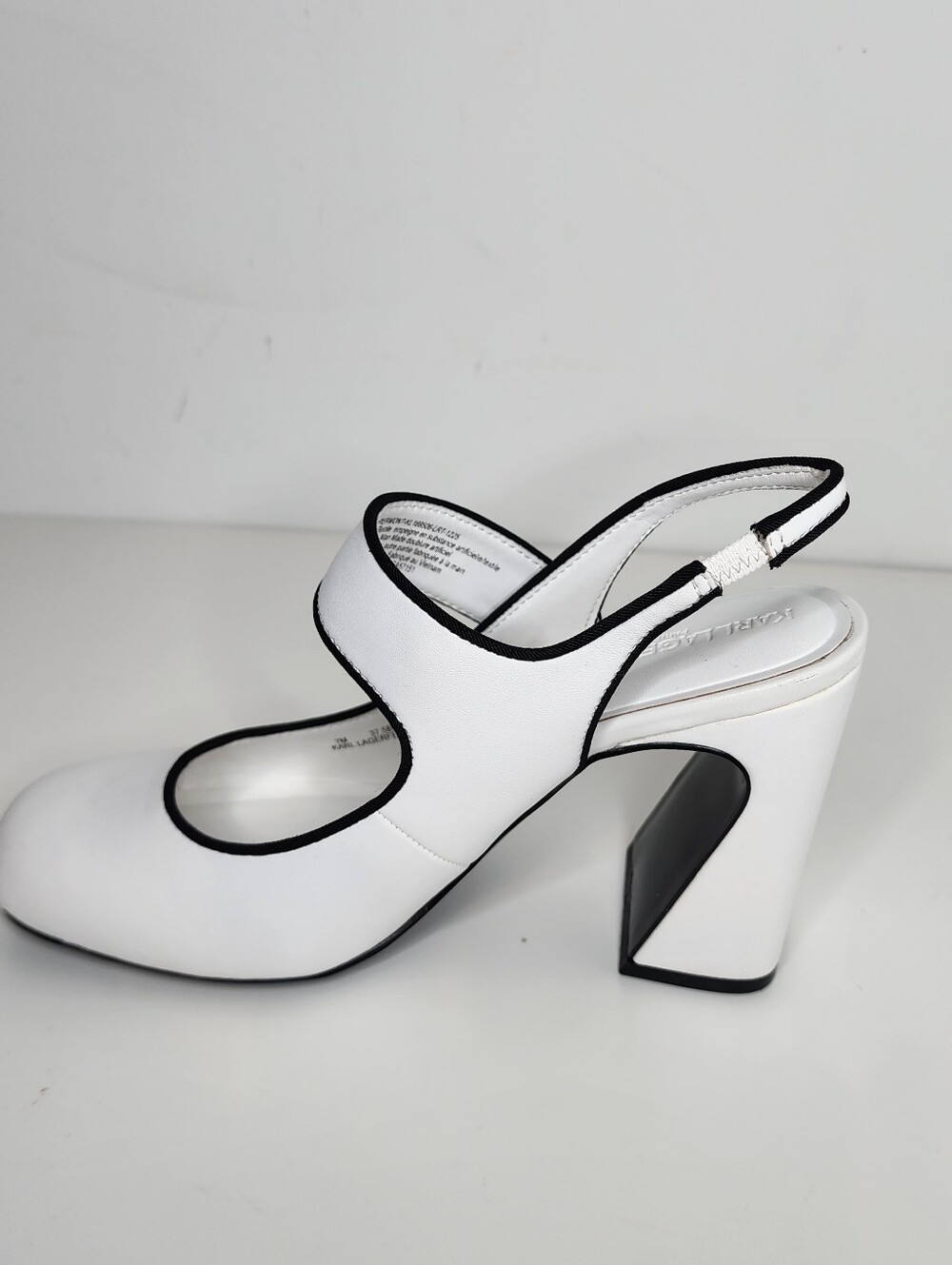 Karl Lagerfeld Piermont Mary Jane Slingback Slip On Pump Size 7 - Picture 3 of 8